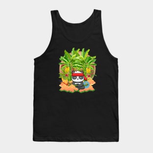 Panda Meditate in Paradise Tank Top